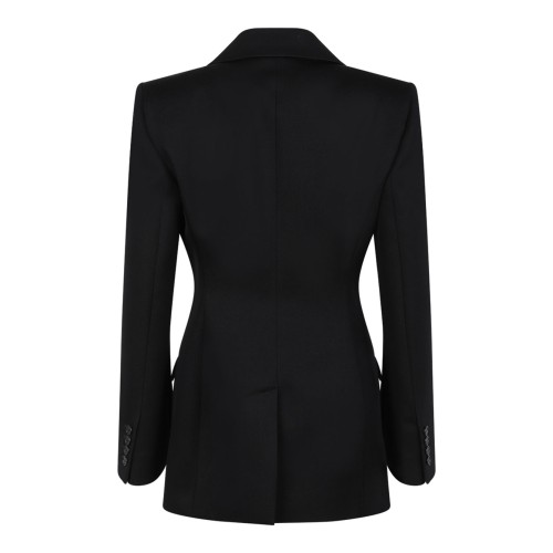 Black Wool Jacket With Satin Collar 2