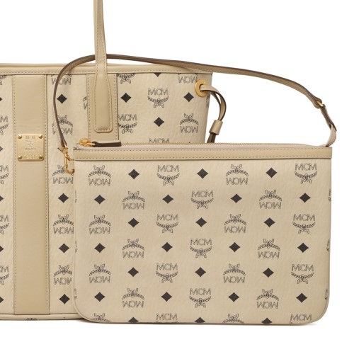 Beige Reversible Liz Shopper Bag