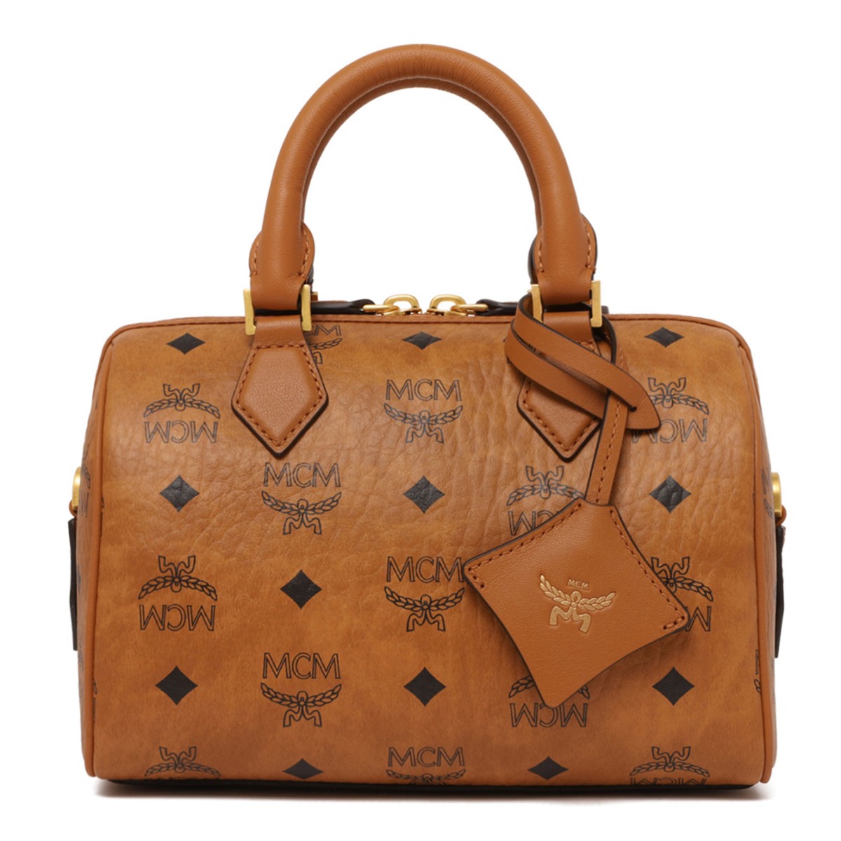 Cognac Ella Monogrammed Tote Bag