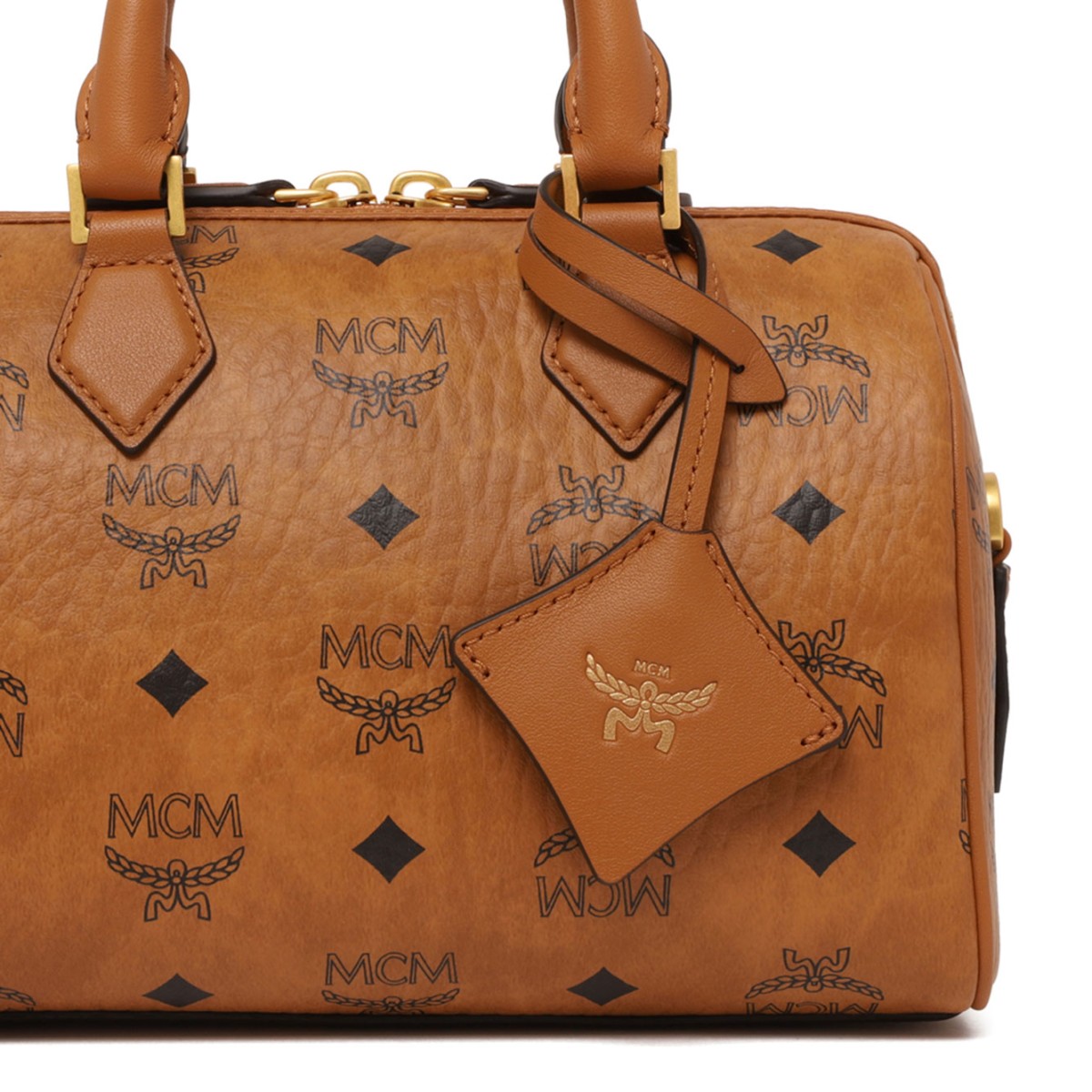 Cognac Ella Monogrammed Tote Bag