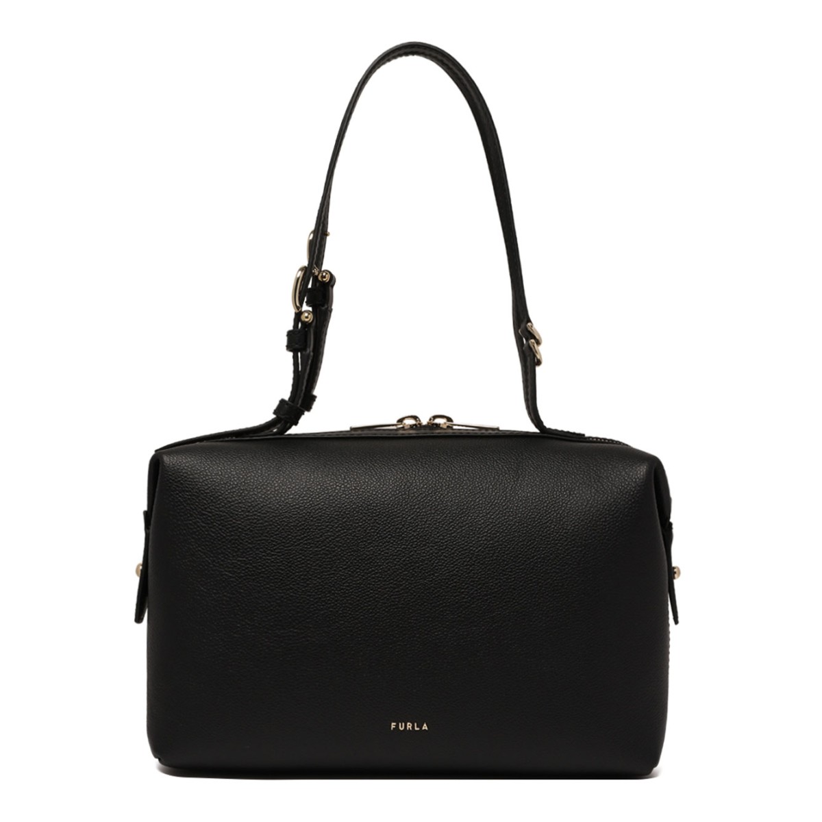 Black Double Boston Bag