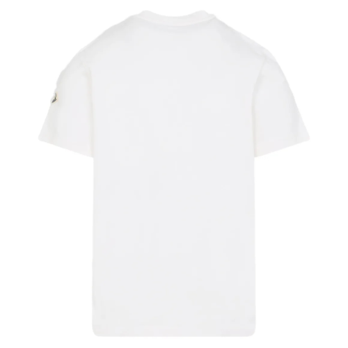 White Cotton T-Shirt With Application