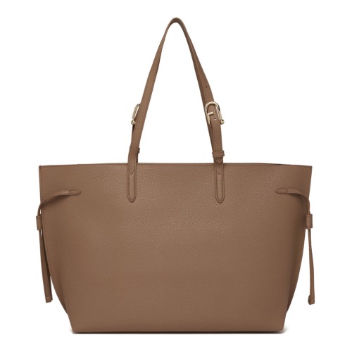 Toffee and Black Ava Shopping Bag L 2