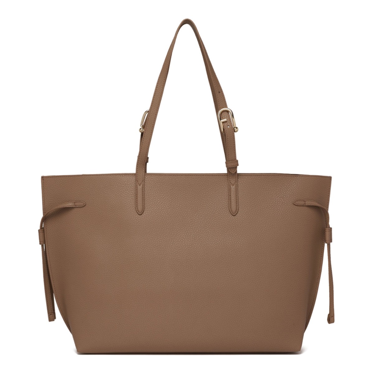 Toffee and Black Ava Shopping Bag L