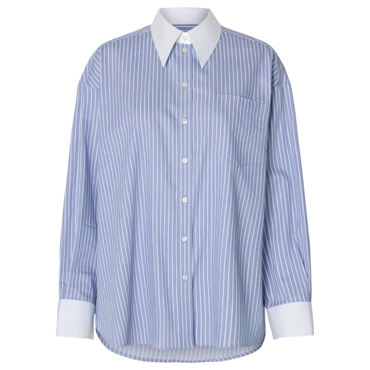 Dusty Blue Long Sleeved Shirt