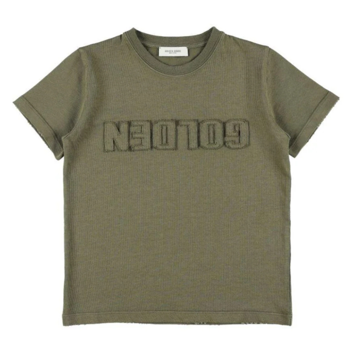 Dusty Olive Logo Embroidered T-Shirt