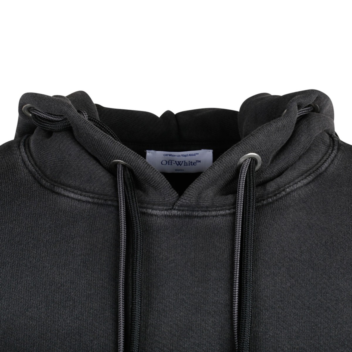 Black and Multicolour Cotton Digit Bacchus Hoodie