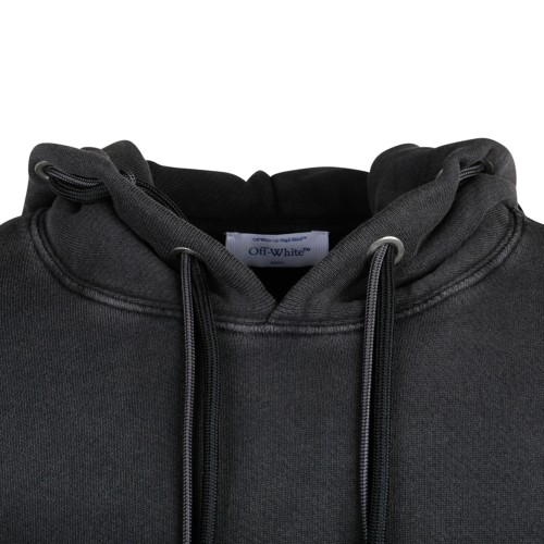 Black and Multicolour Cotton Digit Bacchus Hoodie