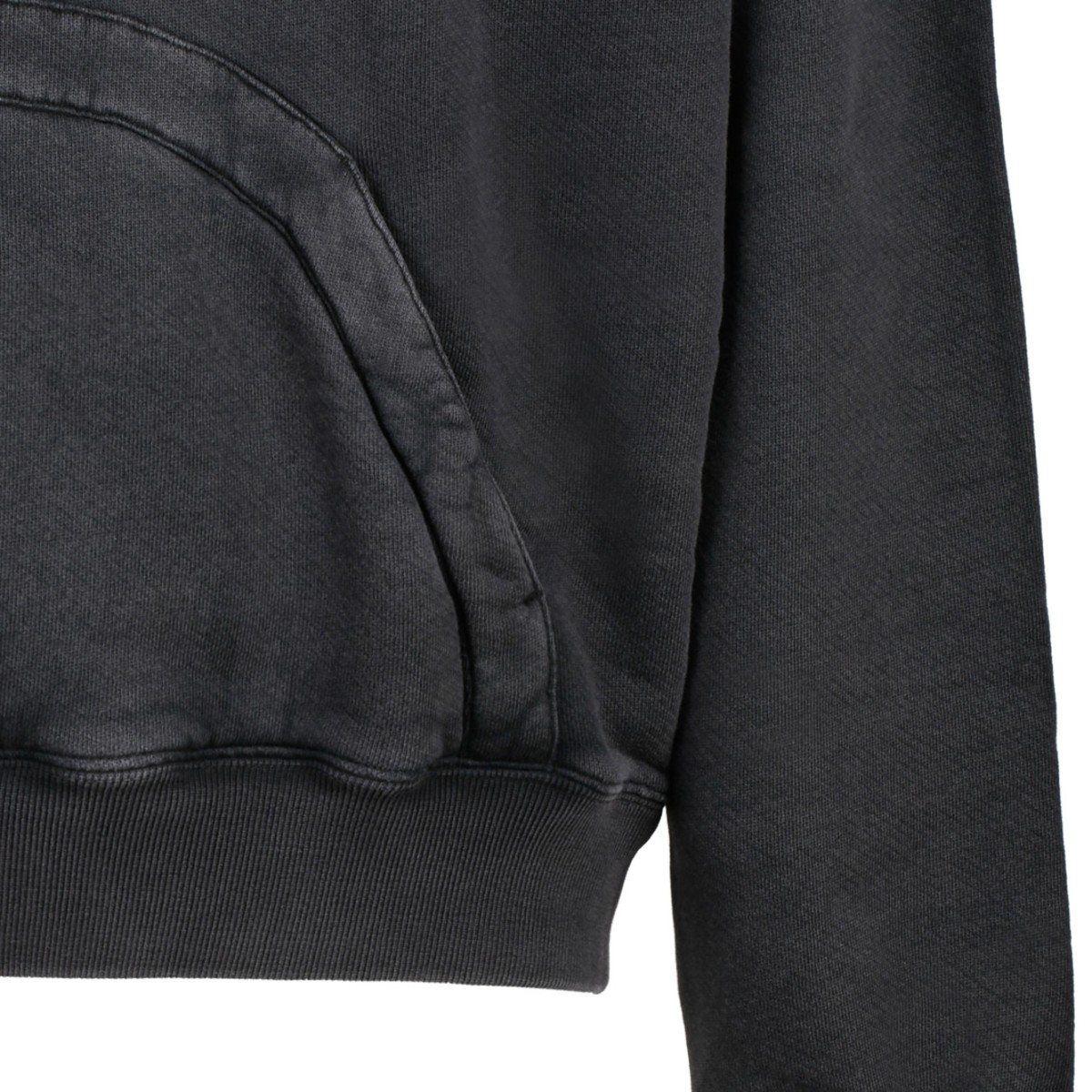 Black and Multicolour Cotton Digit Bacchus Hoodie