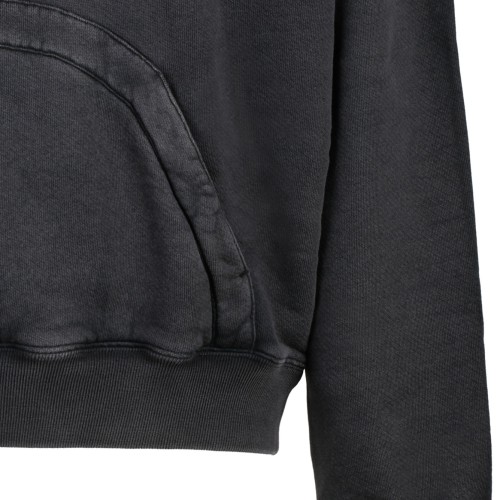 Black and Multicolour Cotton Digit Bacchus Hoodie