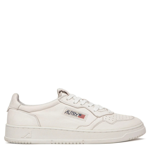 White Leather Medalist Low Sneakers