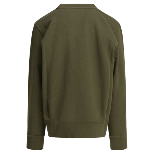 Dusty Olive Sweatshirt With Embossed Logo 2