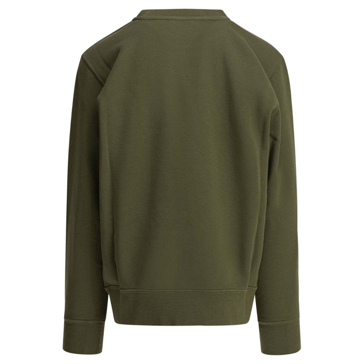 Dusty Olive Sweatshirt With Embossed Logo