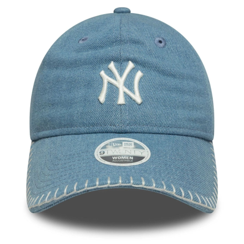 Pastel Blue 9TWENTY New York Yankees MLB Denim Stitch