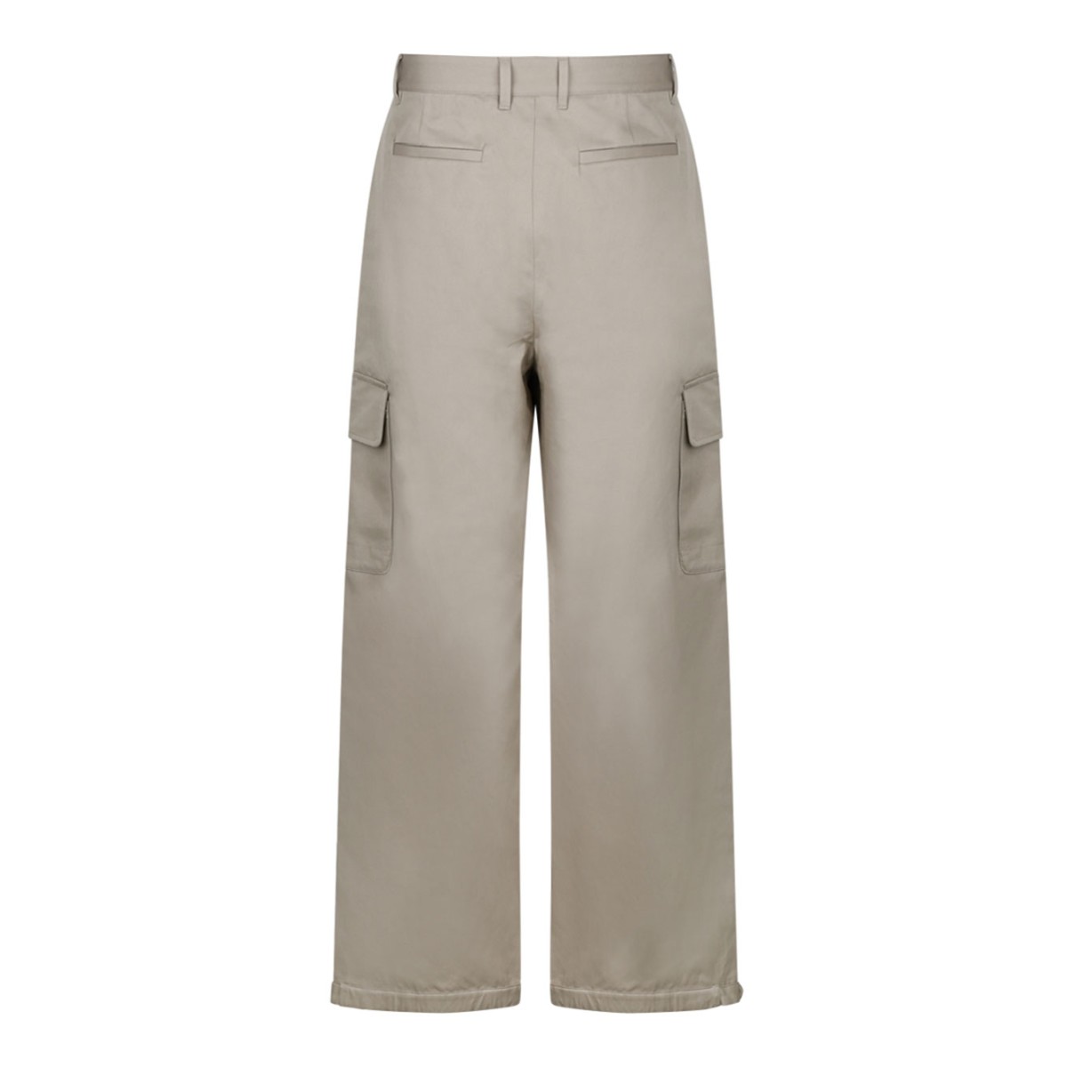 Beige Cargo Trousers