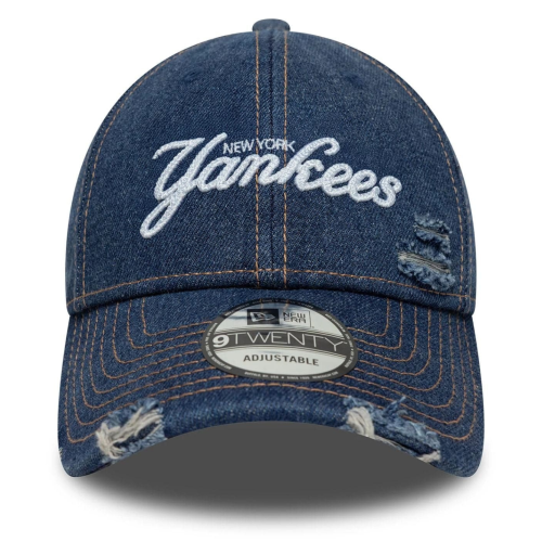 Denim Distressed Blu Navy 9TWENTY New York Yankees MLB