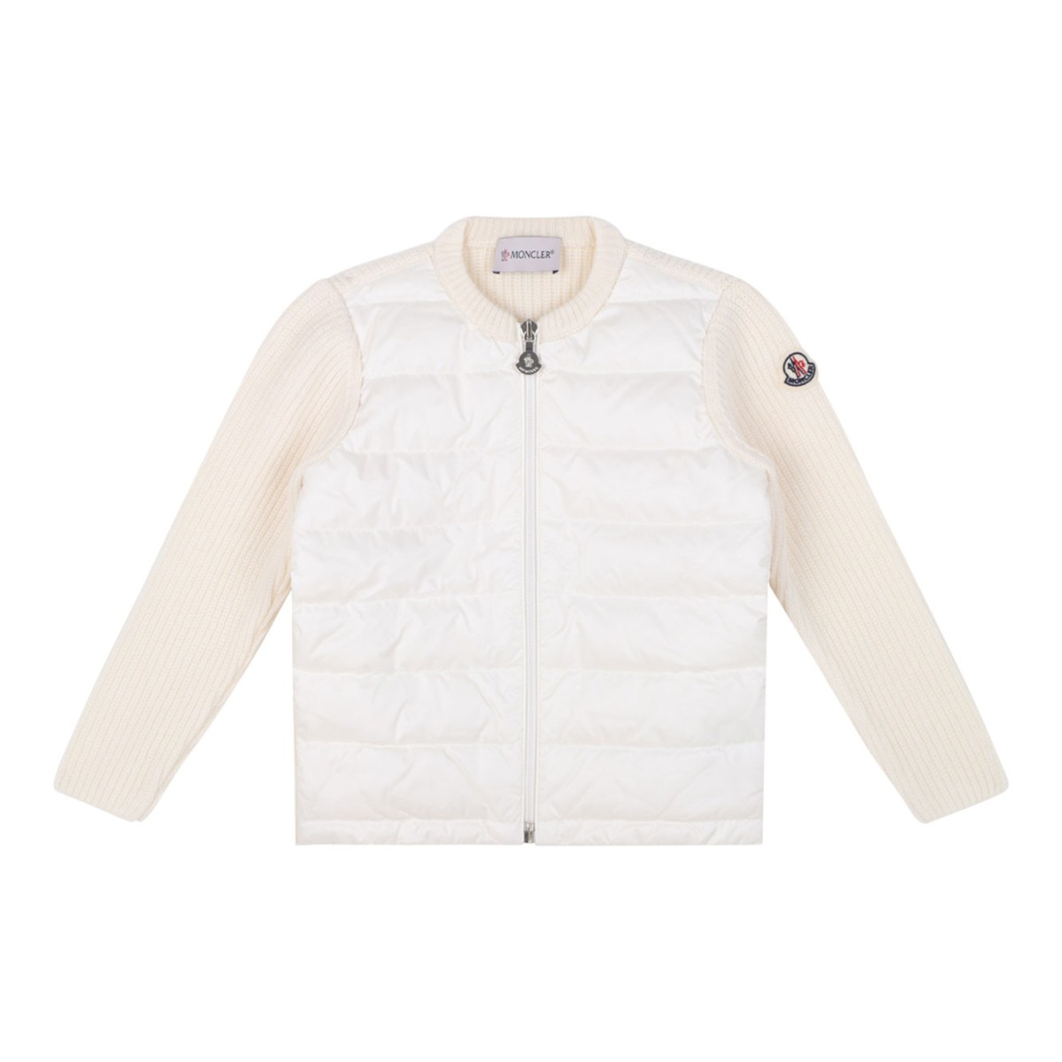 White Padded Cardigan