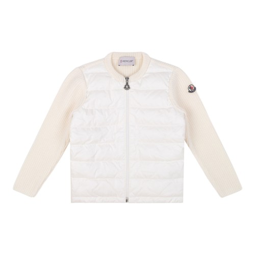 White Padded Cardigan