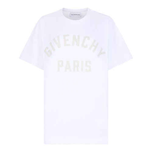 White Logo Print T-Shirt