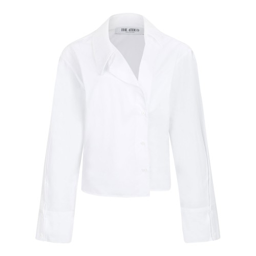 White Cotton Poplin Shirt
