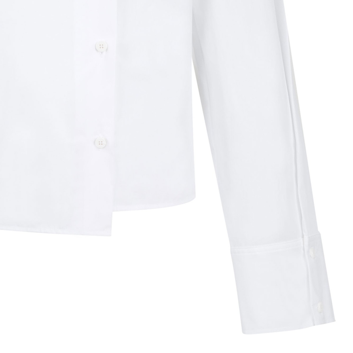 White Cotton Poplin Shirt