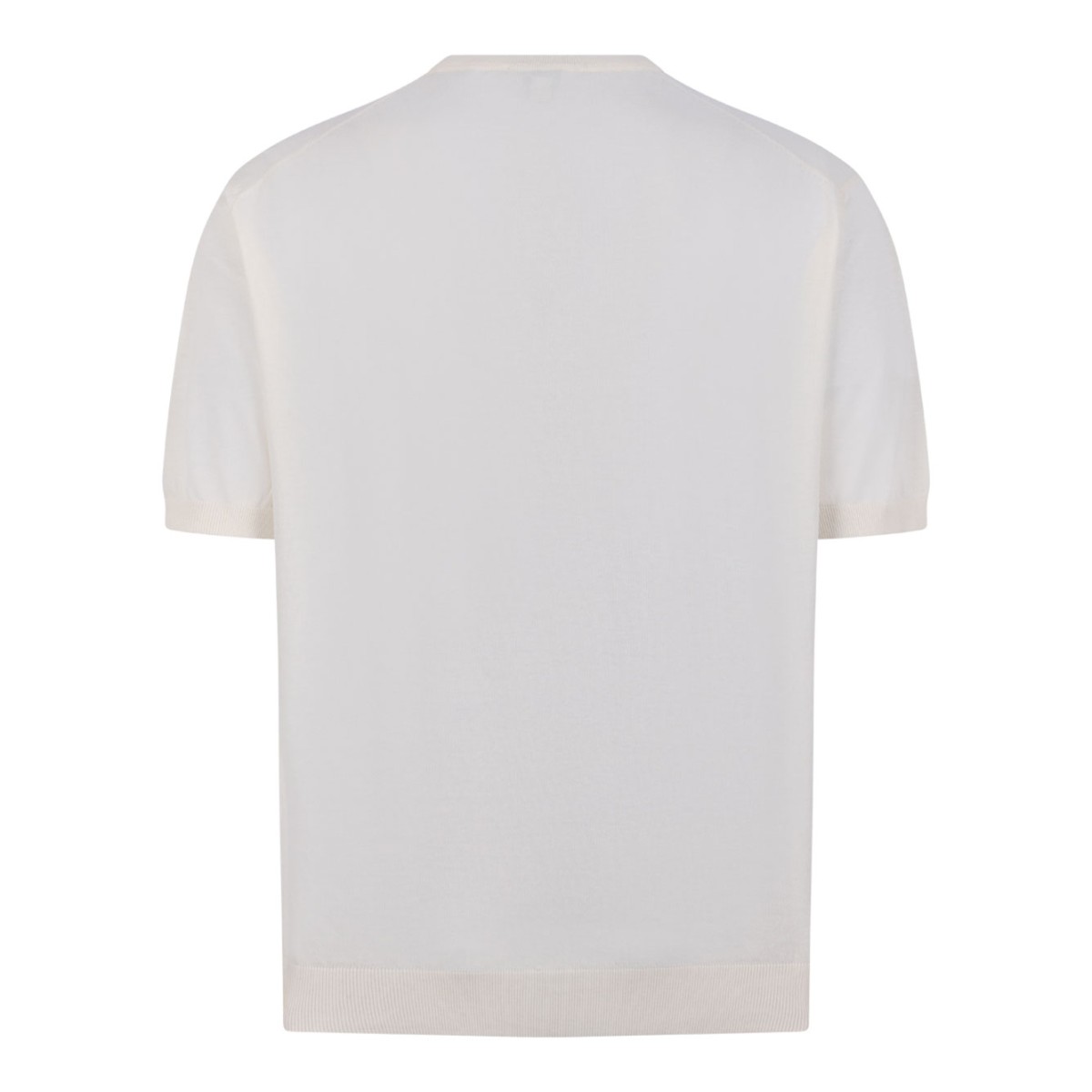 White Knitwear T-Shirt