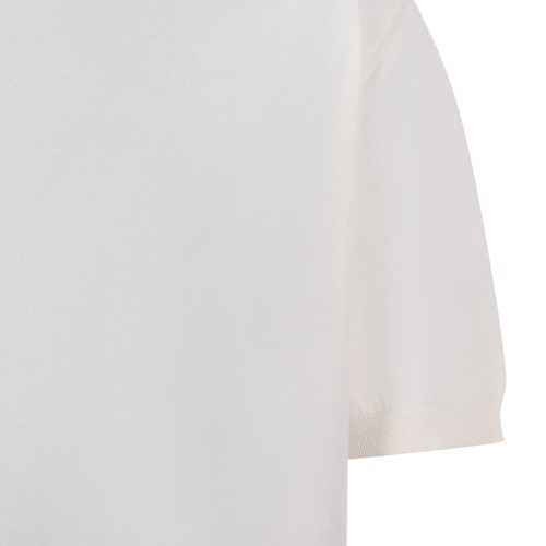 White Knitwear T-Shirt