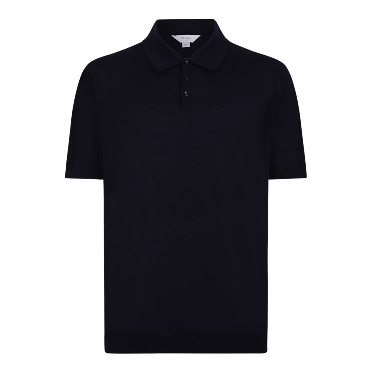 Navy Blue Knitwear Polo Shirt