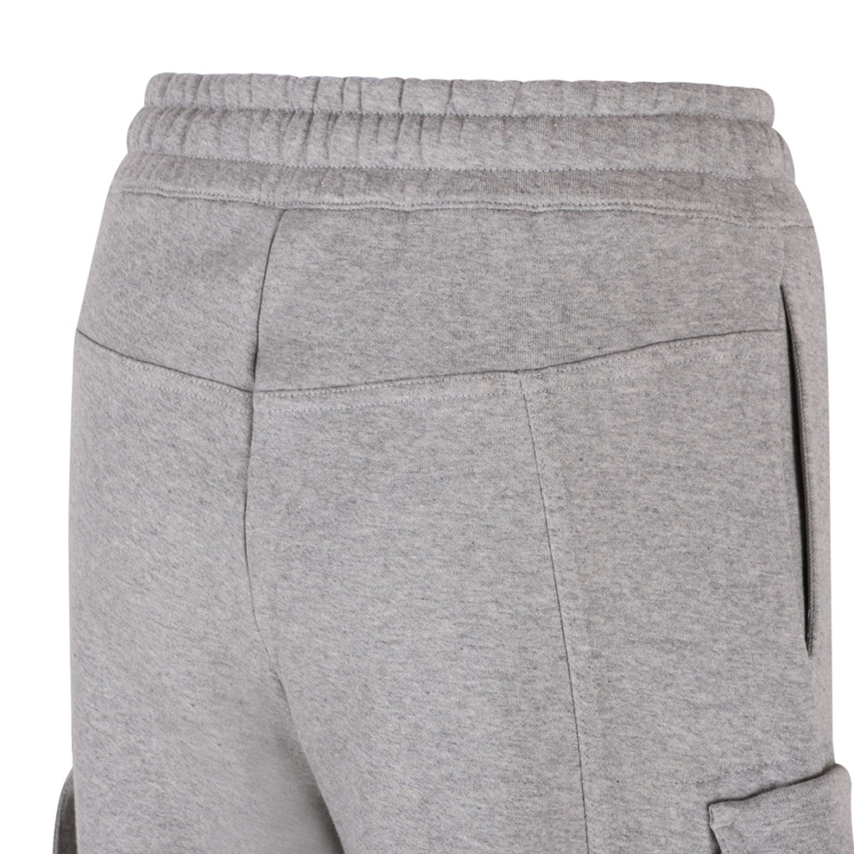 Melange Grey Cargo Pants With Pockets