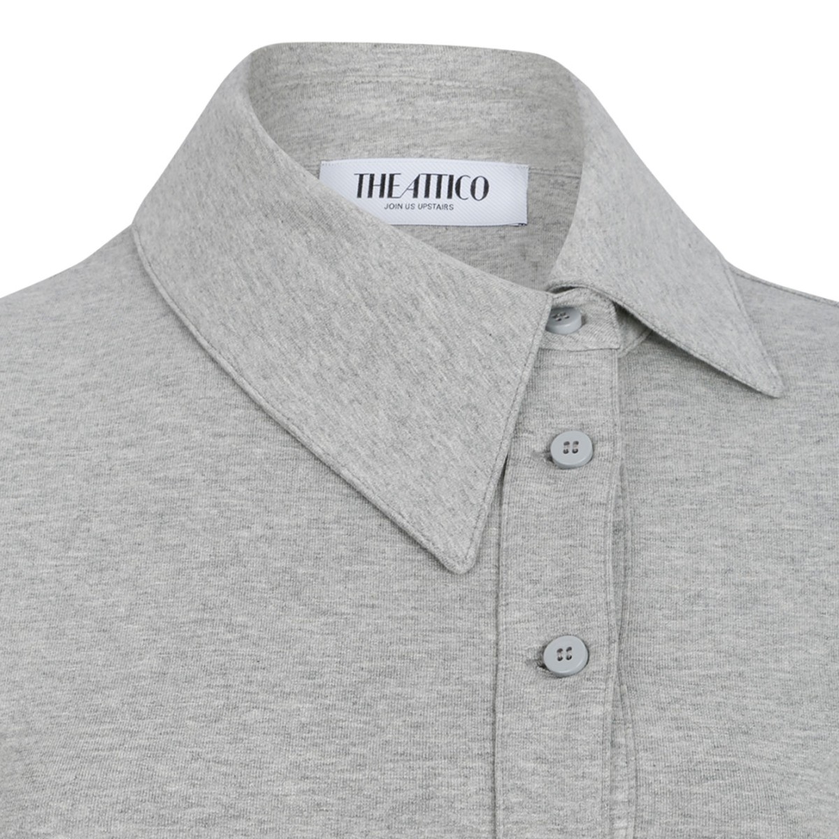 Melange Grey Lightweight American Fleece Top