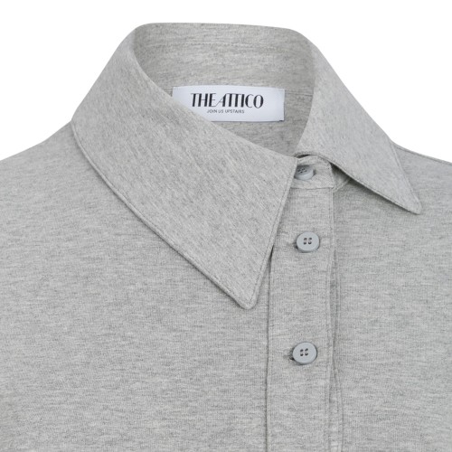 Melange Grey Lightweight American Fleece Top