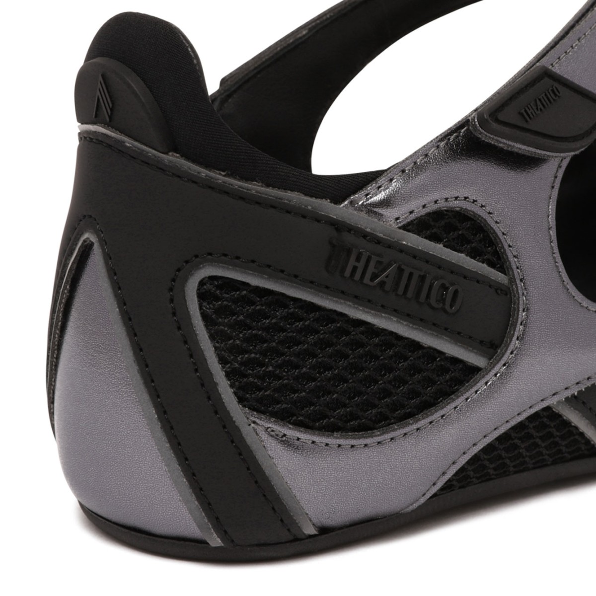 Black and Silver Ballerina Flat Floor 01