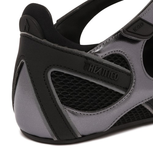 Black and Silver Ballerina Flat Floor 01