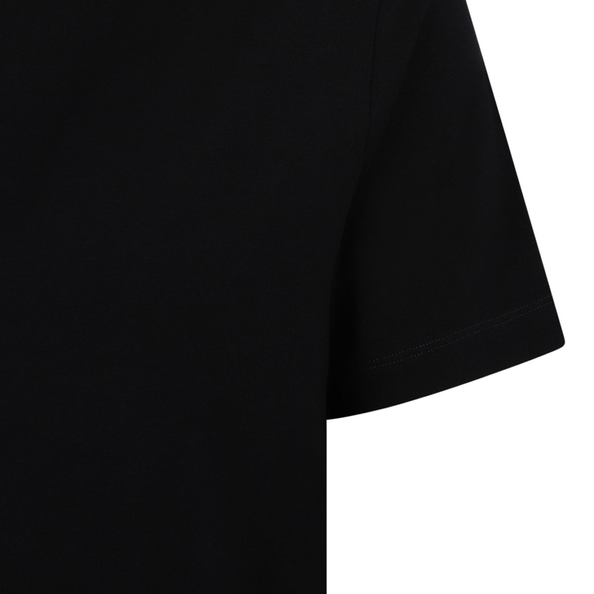 Black Stretch Cotton Polo Shirt