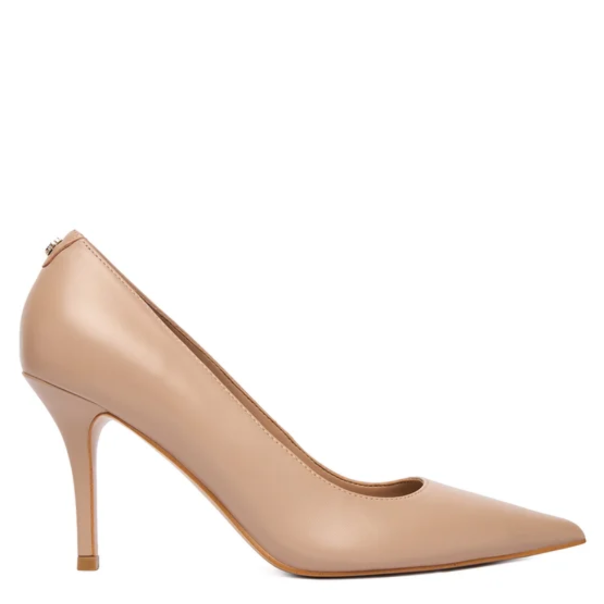 Nude Genuine Leather Pumps