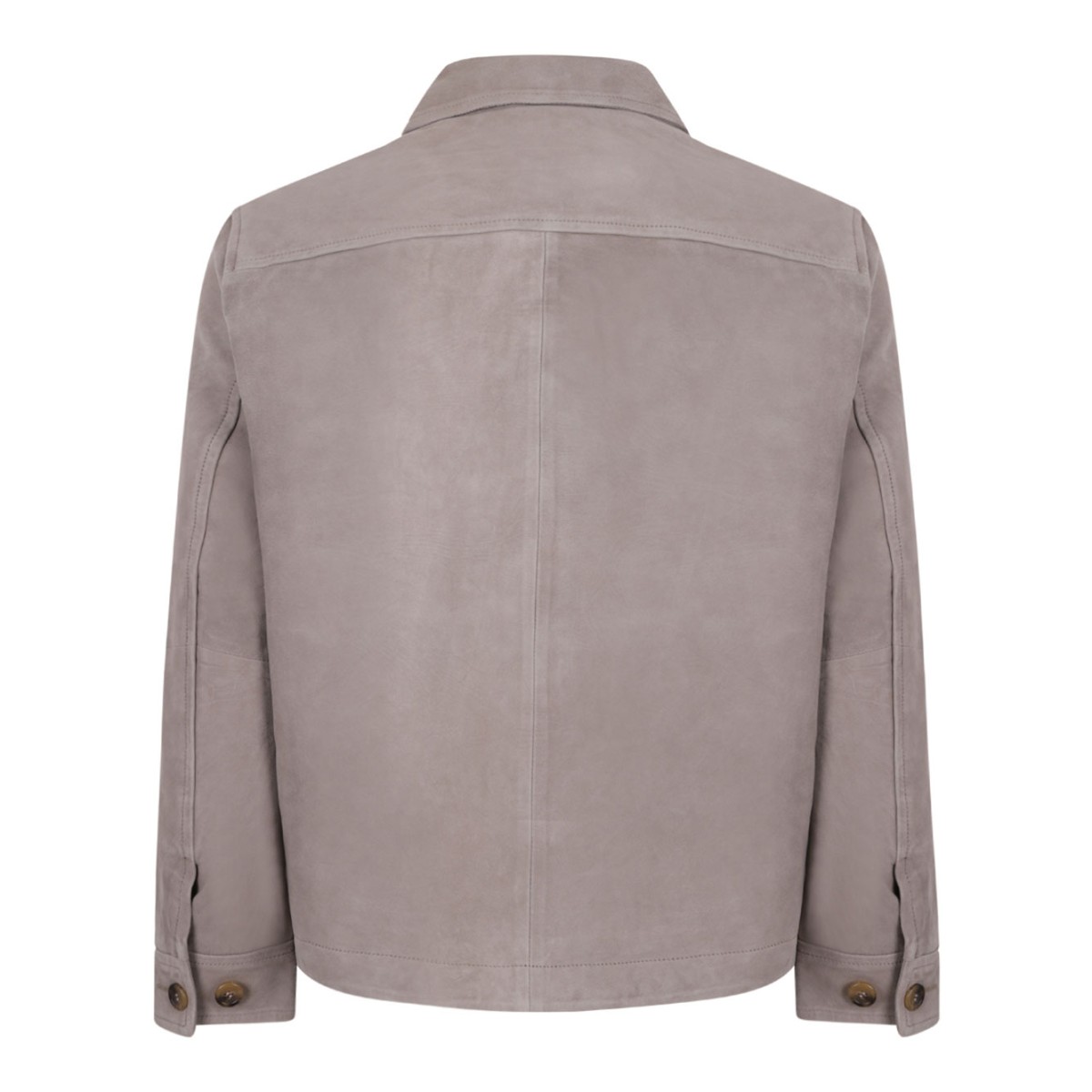 Desert Taupe Suede Overshirt