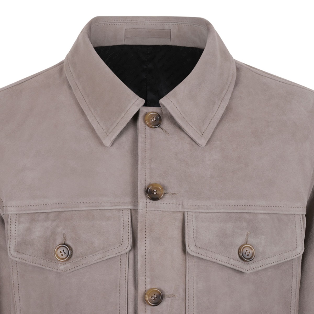 Desert Taupe Suede Overshirt