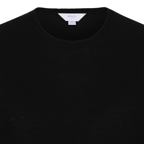 Black Knitwear T-Shirt