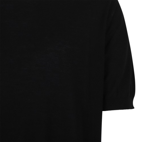 Black Knitwear T-Shirt
