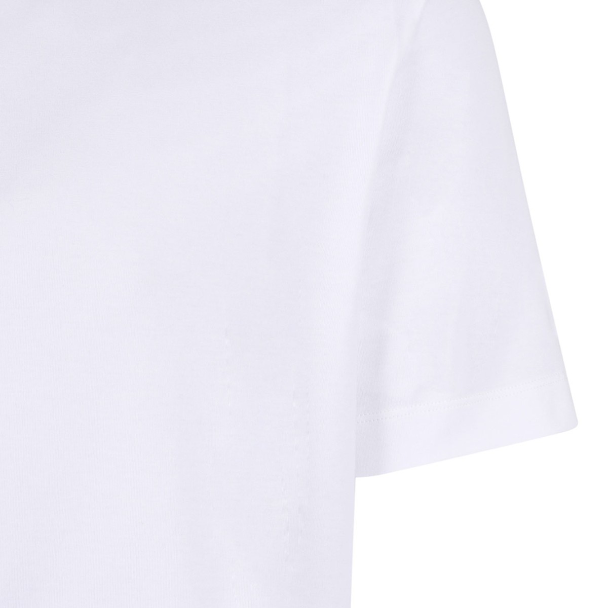 White Stretch Cotton Polo Shirt