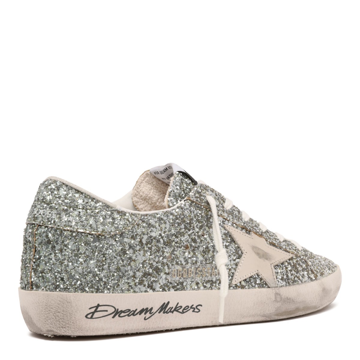 Silver Glitter Super Star Classic Sneakers