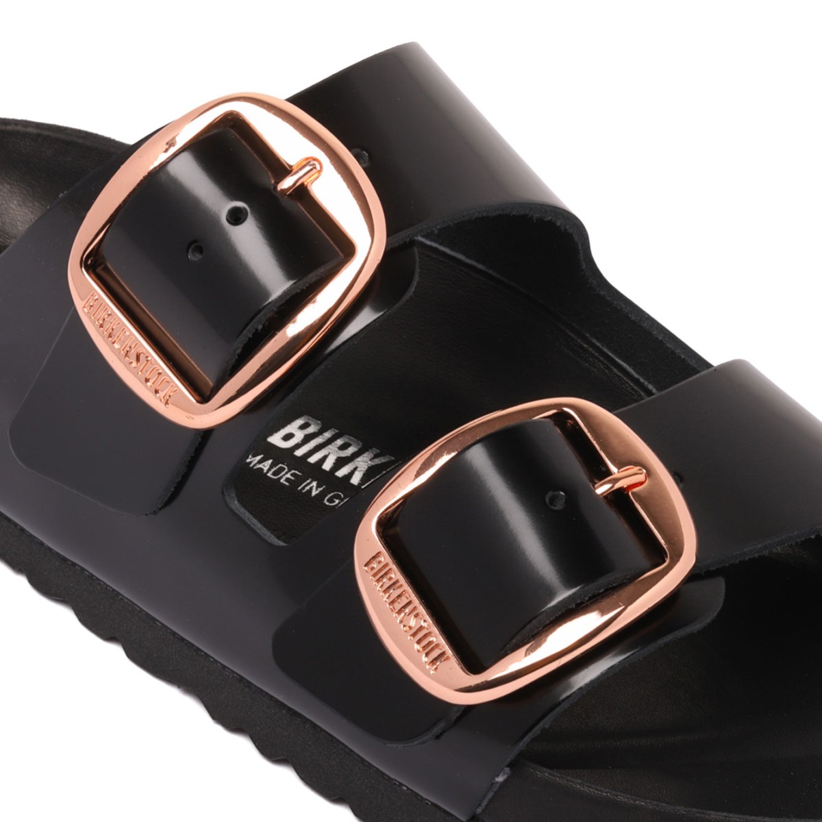 Black Arizona Big Buckle Sandals