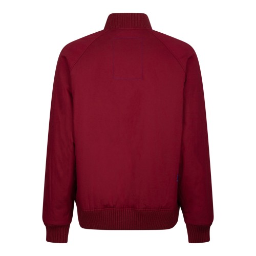 Red Check Print Bomber Jacket