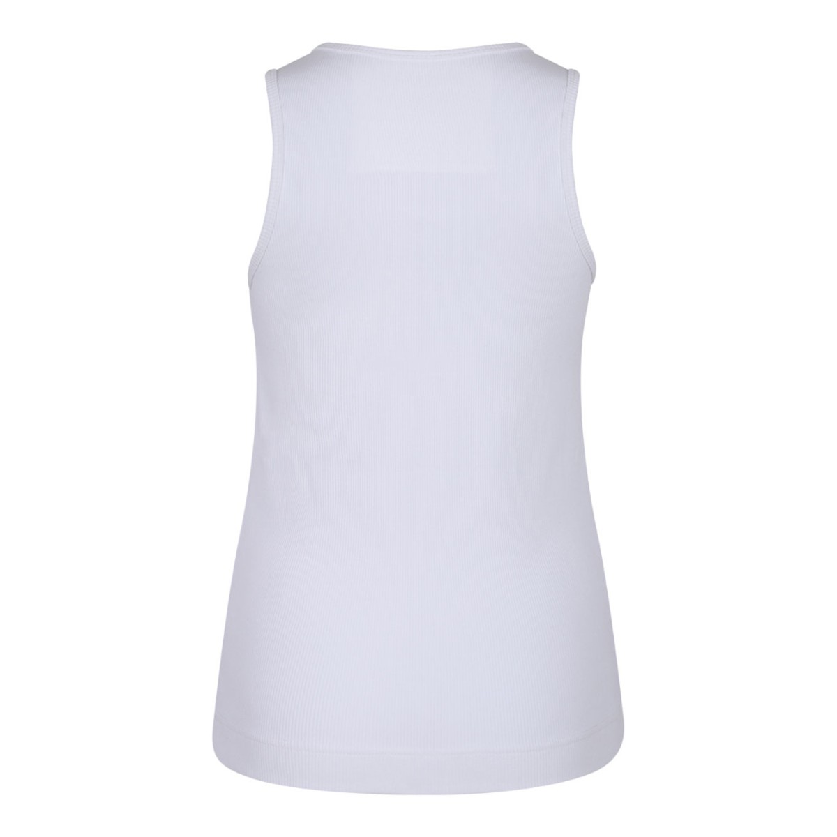 White 4G Plaque Tank Top