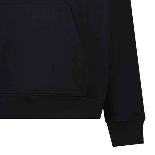 Black Logo Print Hoodie