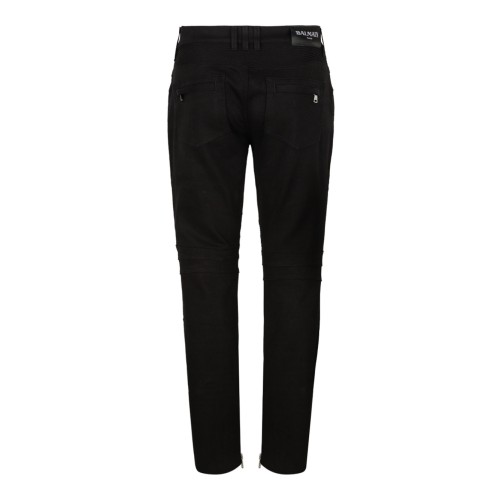 Black Biker Jeans