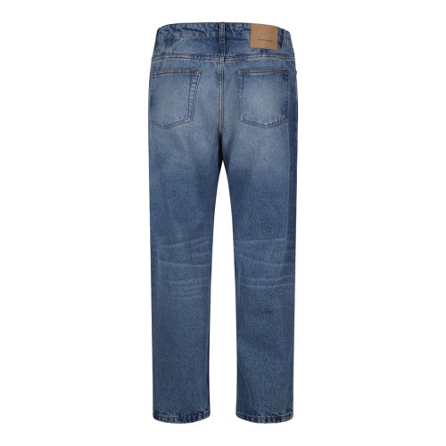 Blue Tapered Jeans