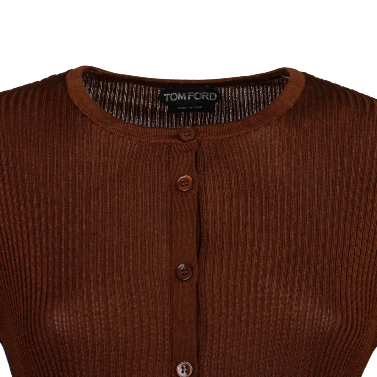 Brown Jersey Cardigan