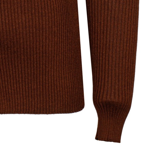 Brown Jersey Cardigan