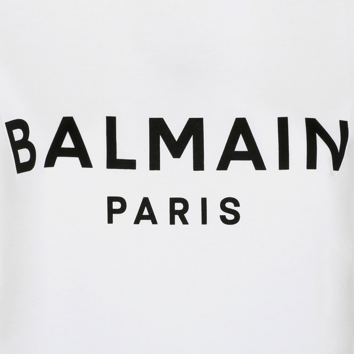 White and Black Logo Print T-Shirt